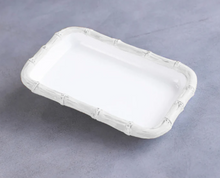 Load image into Gallery viewer, VIDA Bamboo Guest Towel Holder
(White)