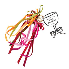Load image into Gallery viewer, Velvet Bow Wine Charms - Moroccan - Set of 6
