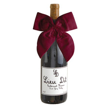 Load image into Gallery viewer, Velvet Wine Bottle Bow