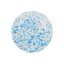 Load image into Gallery viewer, Vietri Amalfitana Splatter Salad Plate - Aqua - FINAL SALE