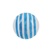Load image into Gallery viewer, White bowl with five blue stripes on the inside of the bowl