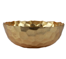 Load image into Gallery viewer, Vietri Rufolo Glass Gold Honeycomb Large Bowl - FINAL SALE