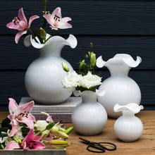 Load image into Gallery viewer, Hibiscus Glass White Vases