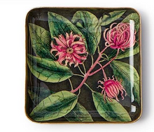 Load image into Gallery viewer, Pink floral Vintage Floral Print Metal Trays