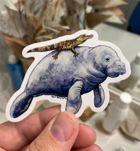 Load image into Gallery viewer, Vinyl Sticker - Florida Hitchhike (Manatee and Alligator)