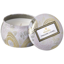 Load image into Gallery viewer, Voluspa Panjore Lychee Candle - Mini Tin 4oz
