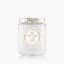 Load image into Gallery viewer, Voluspa Suede Blanc Large Jar Candle - 18oz