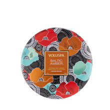 Load image into Gallery viewer, Voluspa XXV Anniversary Baltic Amber 3 Wick Tin Candle