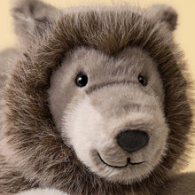 Load image into Gallery viewer, close up of Jellycat Ulrich Wolf