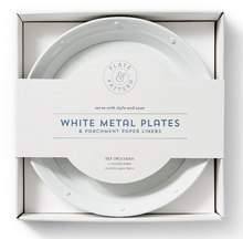 Load image into Gallery viewer, Plate & Pattern White Metal Plates