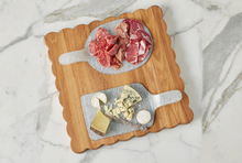 Load image into Gallery viewer, etuHOME White Mini Glass Cheese Tray
