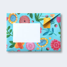 Load image into Gallery viewer, Wildflower Pigeon Letter blue with flowers