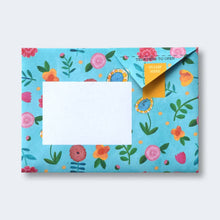 Load image into Gallery viewer, Wildflower Pigeon Letter blue with flowers