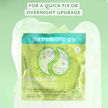 Load image into Gallery viewer, Serve Chilled Cool Crush Hydrogel Eye Patches graphic with text for a quick fix or overnight upgrade