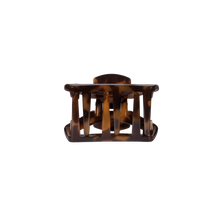 Load image into Gallery viewer, TELETIES Open Tortoise Petite Hair Clip showing teeth
