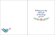 Load image into Gallery viewer, Mother's Day Greeting Card - Books and Bird