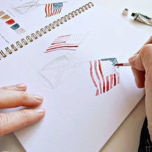 Load image into Gallery viewer, person painting American flags