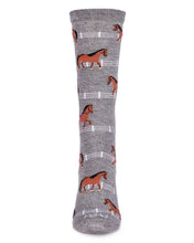 Load image into Gallery viewer, Show Pony Bamboo Blend Crew Socks