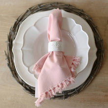 Load image into Gallery viewer, Fringe Napkin Light Pink - Set of 2