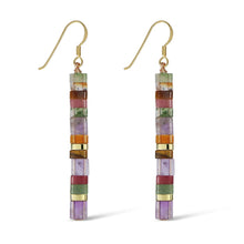 Load image into Gallery viewer, Cait Earrings with Geometric Stone Beads