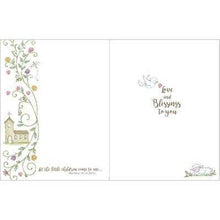 Load image into Gallery viewer, Baptism Cross With Scripture Religious Greeting Card