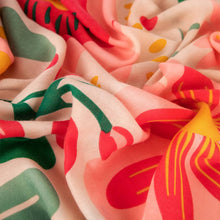 Load image into Gallery viewer, Print Scarf Pop Flower Posie close up
