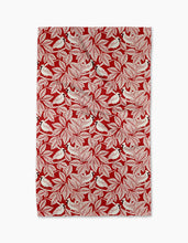 Load image into Gallery viewer, cardinal print towel on a white background