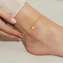 Load image into Gallery viewer, Anklet Sun in Gold-Tone Plating