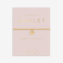 Load image into Gallery viewer, Anklet Sun in Gold-Tone Plating