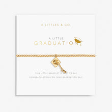 Load image into Gallery viewer, A Little 'Graduation' Bracelet in Gold-Tone Plating (Cap)