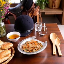Load image into Gallery viewer, Arthur Court Horseshoe Bowl filled with nuts on a table