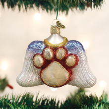 Load image into Gallery viewer, Old World Christmas Beloved Pet Ornament animal paw with wings