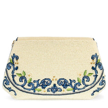 Load image into Gallery viewer, Capri Lemons Crossbody Handbag back with cream beads