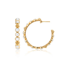 Load image into Gallery viewer, Capucine de Wulf Berry Gem Medium Hoop Earrings