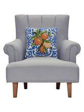 Load image into Gallery viewer, Mediterranean Oranges Hook Pillow on a chair