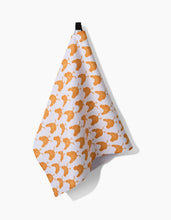 Load image into Gallery viewer, Geometry Fun Spring Chicks Tea Towel hanging