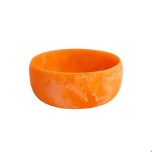 Load image into Gallery viewer, RESIN Sorbet Large Round Bowl ( Tangerine)