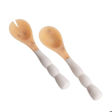 Load image into Gallery viewer, RESIN Sorbet Salad Servers ( Coconut)
