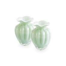 Load image into Gallery viewer, GLASS Vento Small Vase Set of 2 (Pistachio)