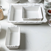 Load image into Gallery viewer, Juliska Berry and Thread Loaf Pan - Whitewash (Newer Style)