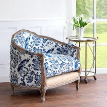 Load image into Gallery viewer, Park Hill Collection Bluebird Toile Settee