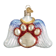 Load image into Gallery viewer, Old World Christmas Beloved Pet Ornament animal paw with wings