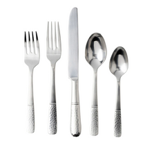 Load image into Gallery viewer, Juliska Carine Bright Satin 5 Piece Flatware Setting