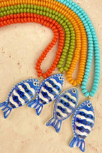 Load image into Gallery viewer, Vibrant Fish Pendant Beaded Necklaces