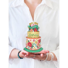 Load image into Gallery viewer, FreshCut Paper Mini Blooming Birthday Cake Pop-Up Greeting Card