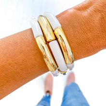 Load image into Gallery viewer, Acrylic Tube Bamboo Bracelet