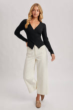 Load image into Gallery viewer, V-neck Fixed-wrap Knit Sweater
