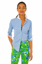 Load image into Gallery viewer, Gretchen Scott Designs Pique All Day Pinstripe Shirt - FINAL SALE