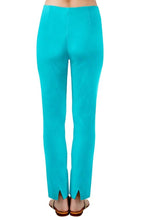 Load image into Gallery viewer, Gretchen Scott Designs Cotton / Spandex GripeLess Pants - Solid Turquoise