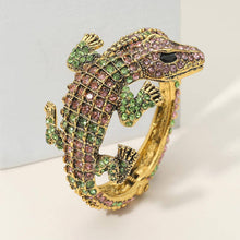Load image into Gallery viewer, Crystal Rhinestone Crocodile/Alligator Embellished Bracelet